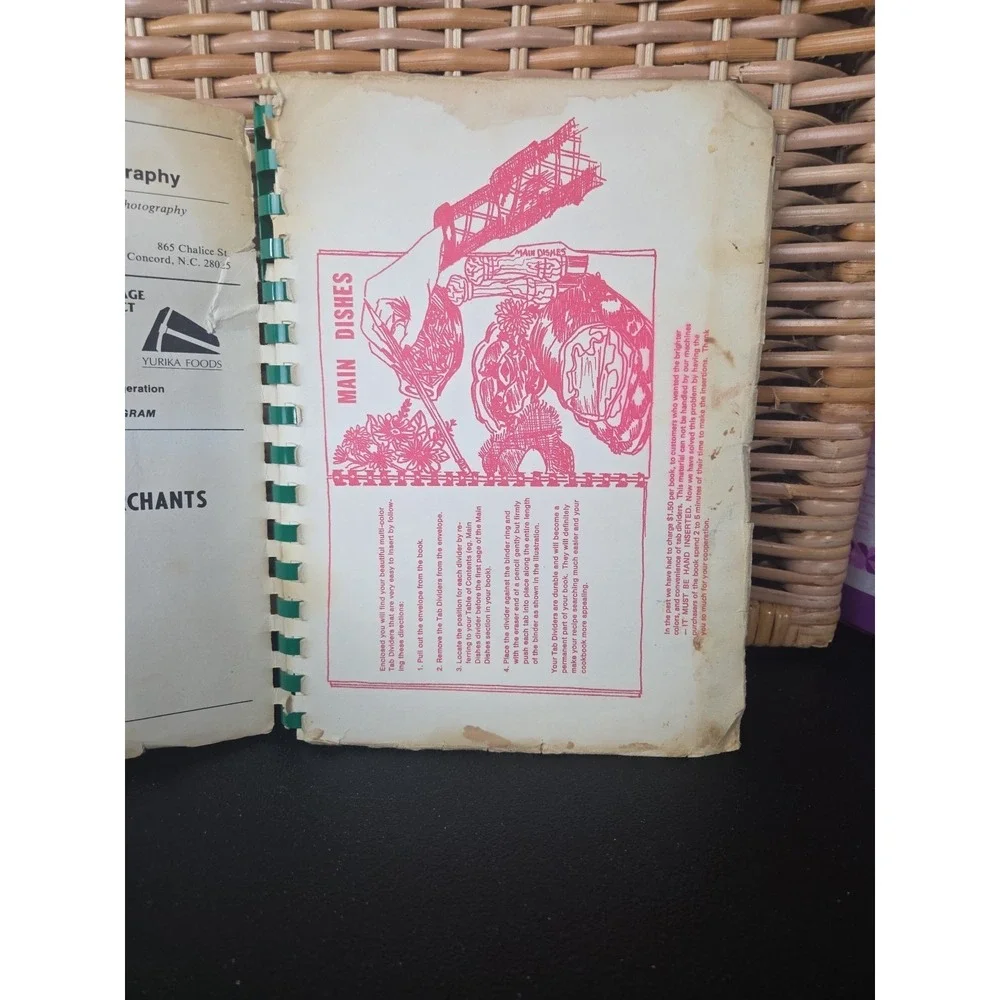 Ladies Friendship Circle Cookbook Concord,‎ NC 1983 Vintage Local Recipe Book